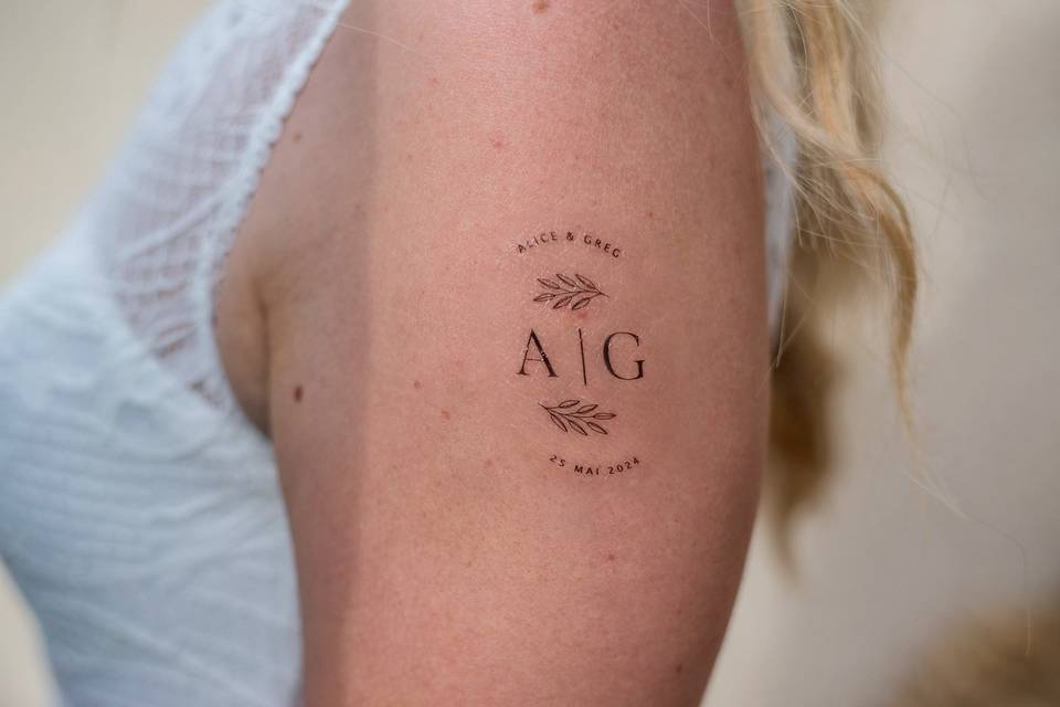 Tatouage temporaire logo
