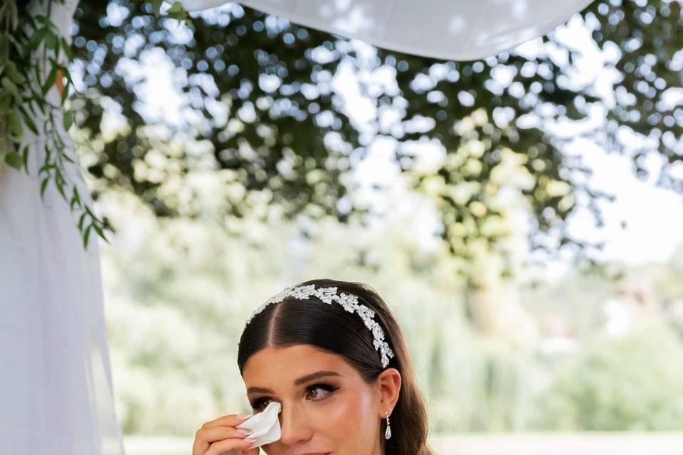 Eva et son bouquet