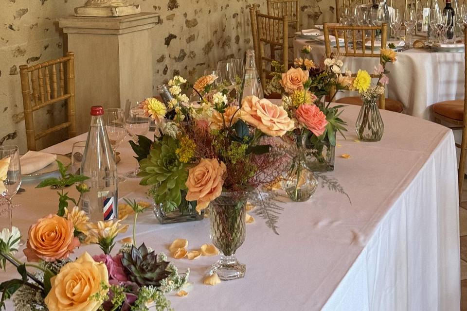 Décoration table d’honneur