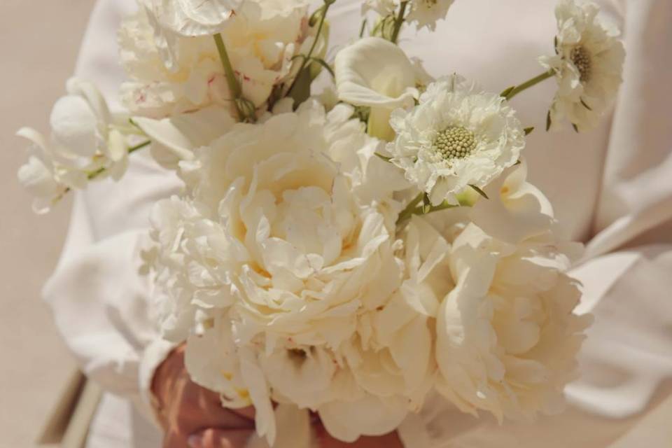 Bouquet mariée blanc