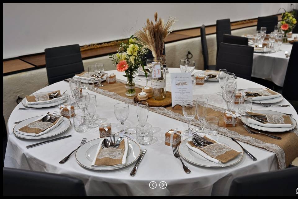 Table décorée