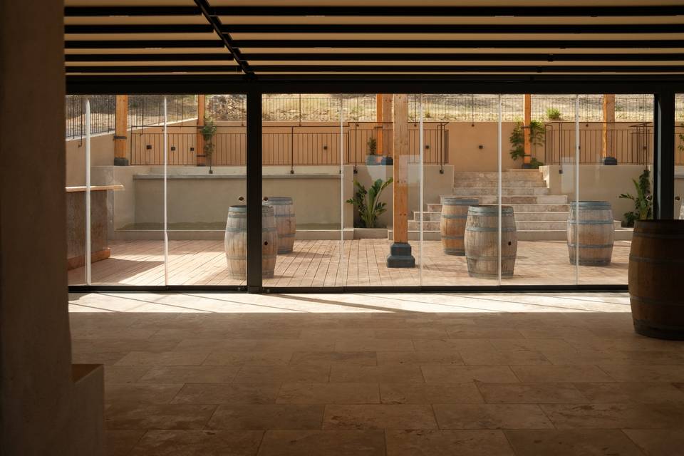 Notre pergola fermé