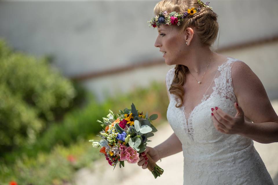 Bouquet et couronne