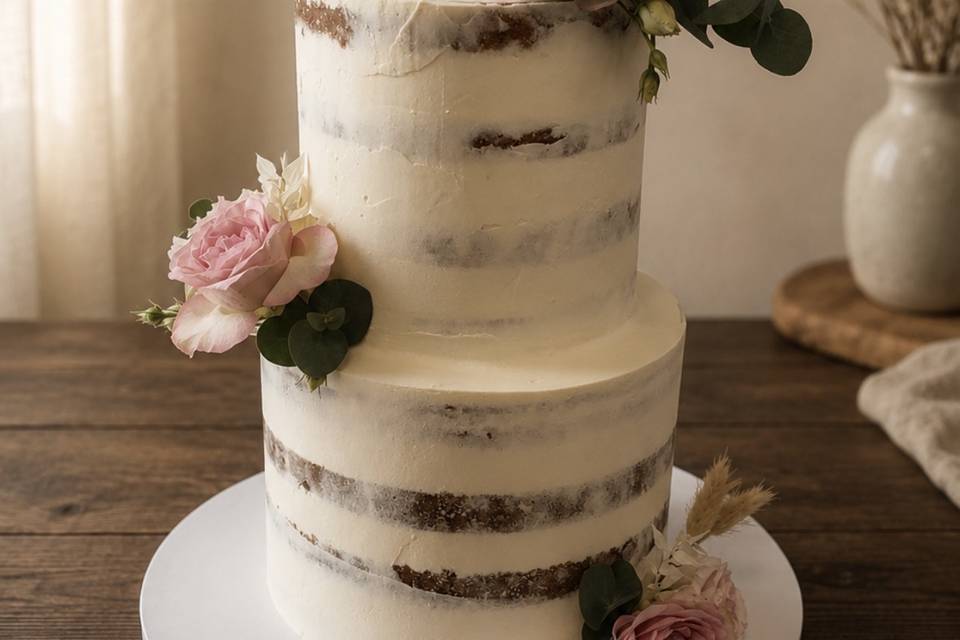 Naked Wedding cake