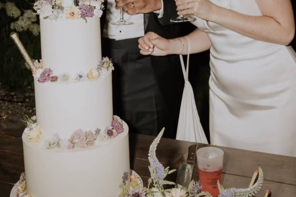 Floral Wedding cake
