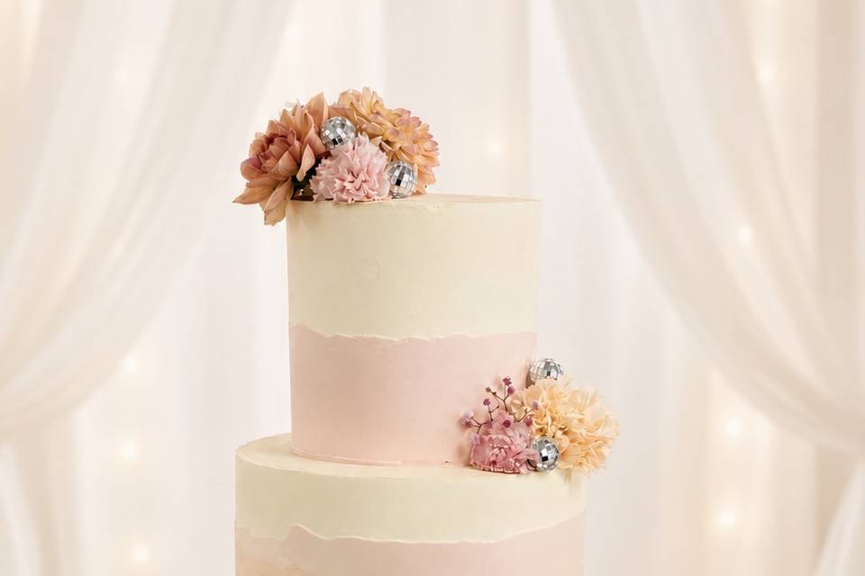 Wedding cake coloré