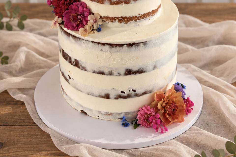 Naked Wedding cake