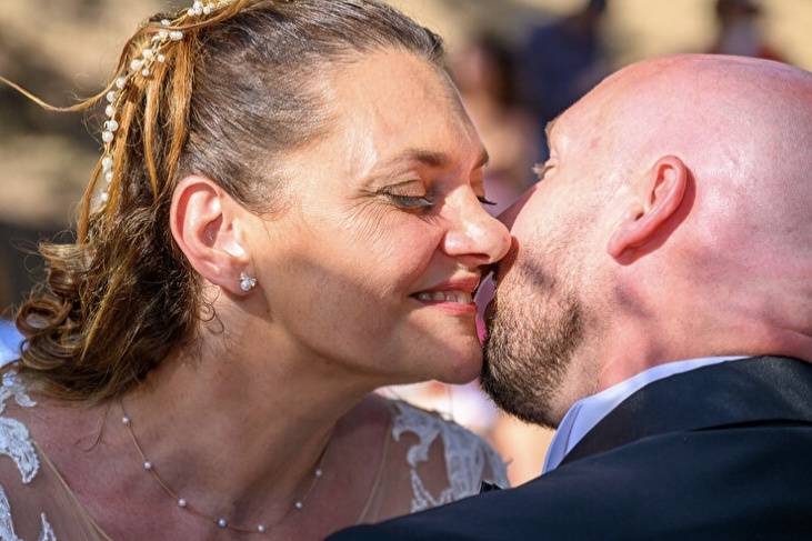 Une mariée épanouie