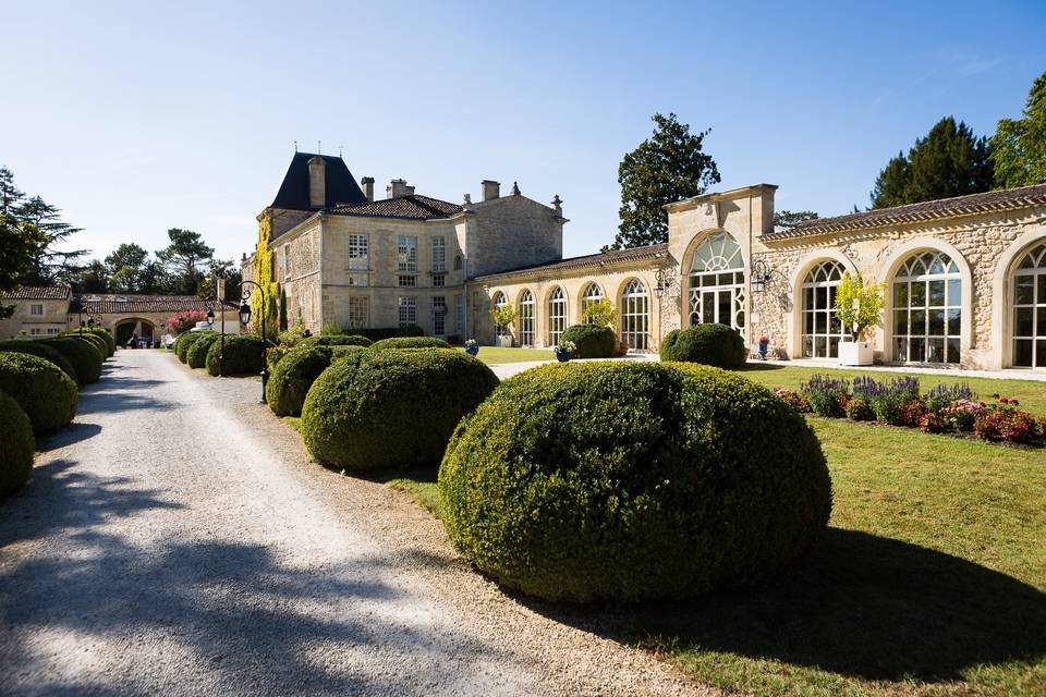 Vue devant du château