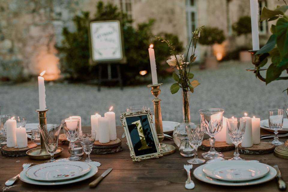 Mise en place de la table