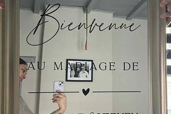 Avis client : panneau bienvenu