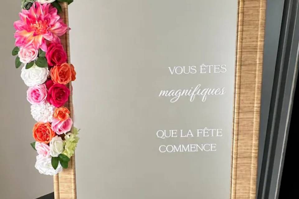 Avis client : panneau bienvenu