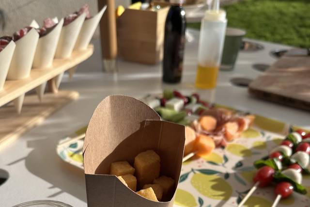 Panisse, Aioli et brochettes
