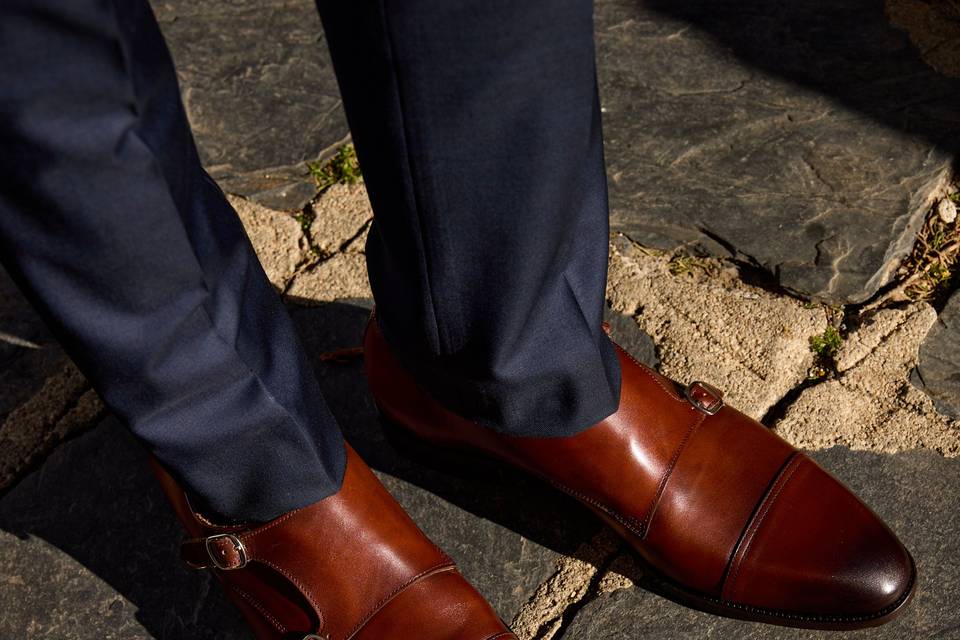 Chaussures boucles homme