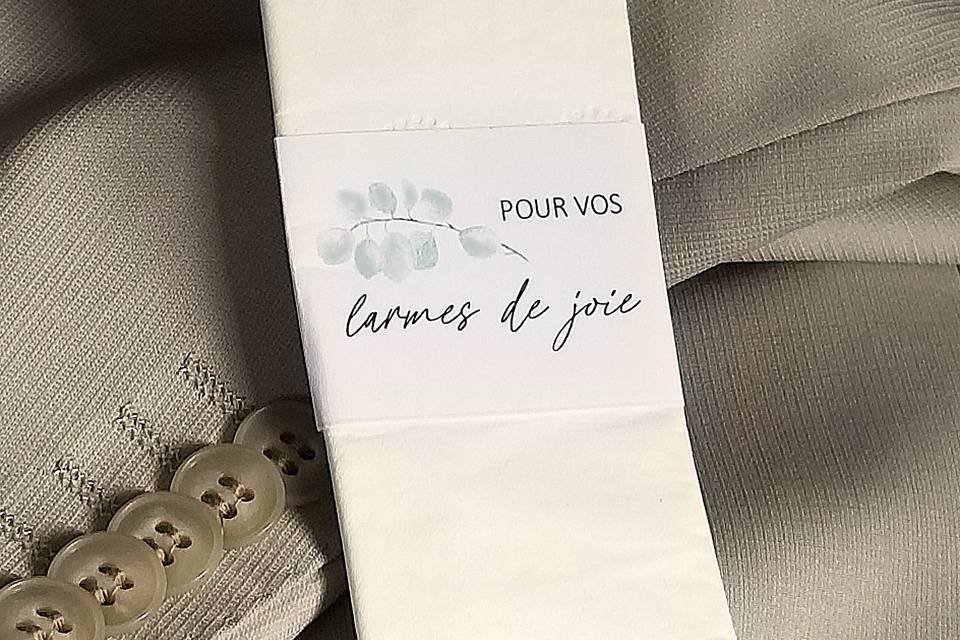 Pour vos larmes de joie