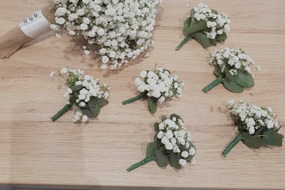 Bouquets de mariée et boutonni