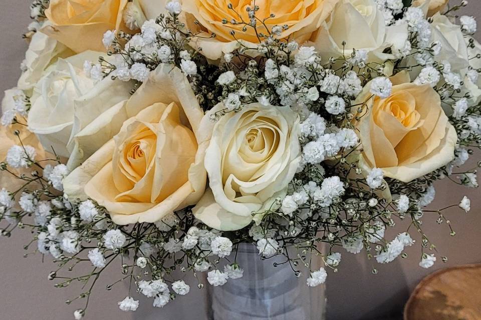 Bouquet de mariée boutonniere