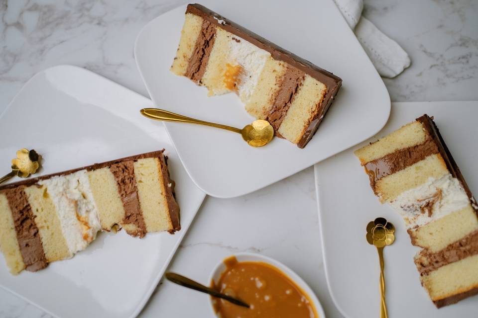 Layer cake Chocolat caramel
