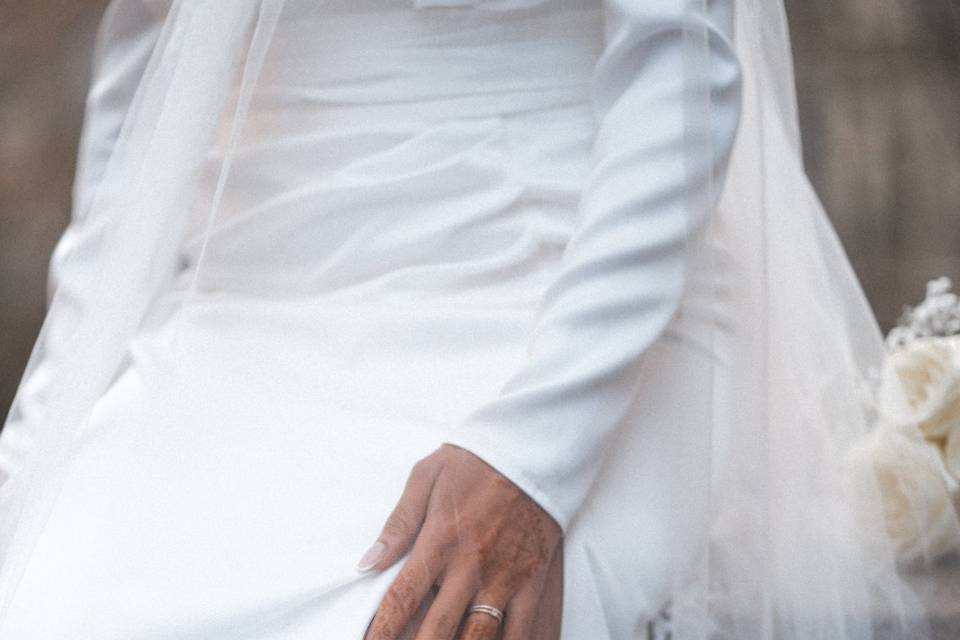 Élégance des détails de mariée