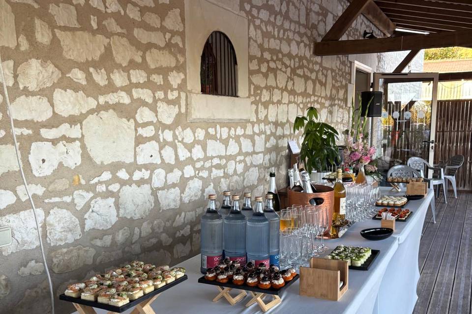 Vin d'honneur pour 80 pers
