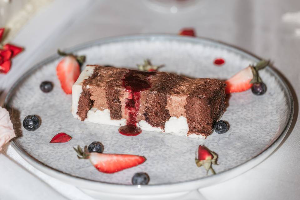 Crémeux au chocolat & coulis