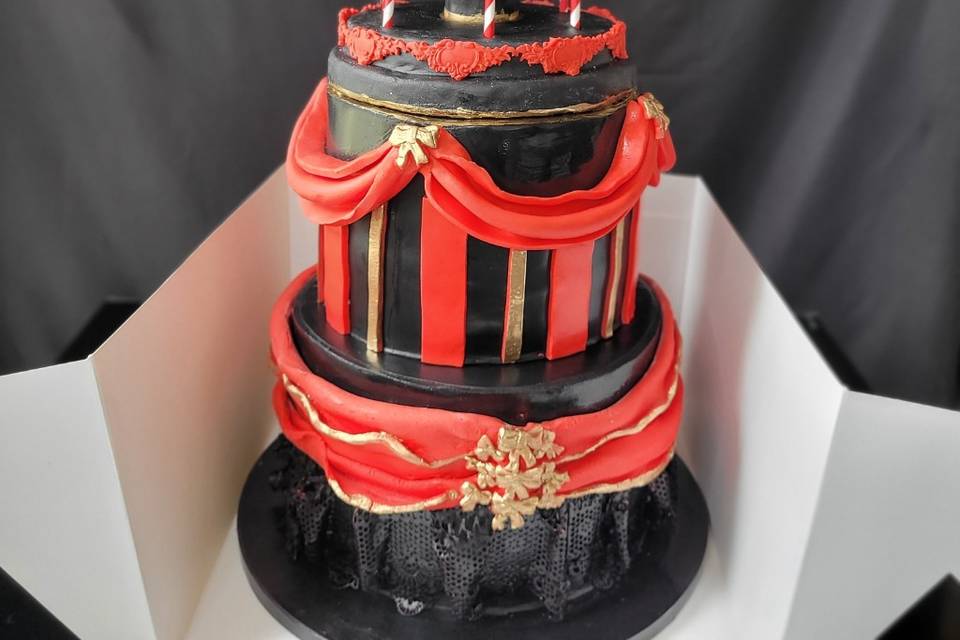 Caroussel wedding cake