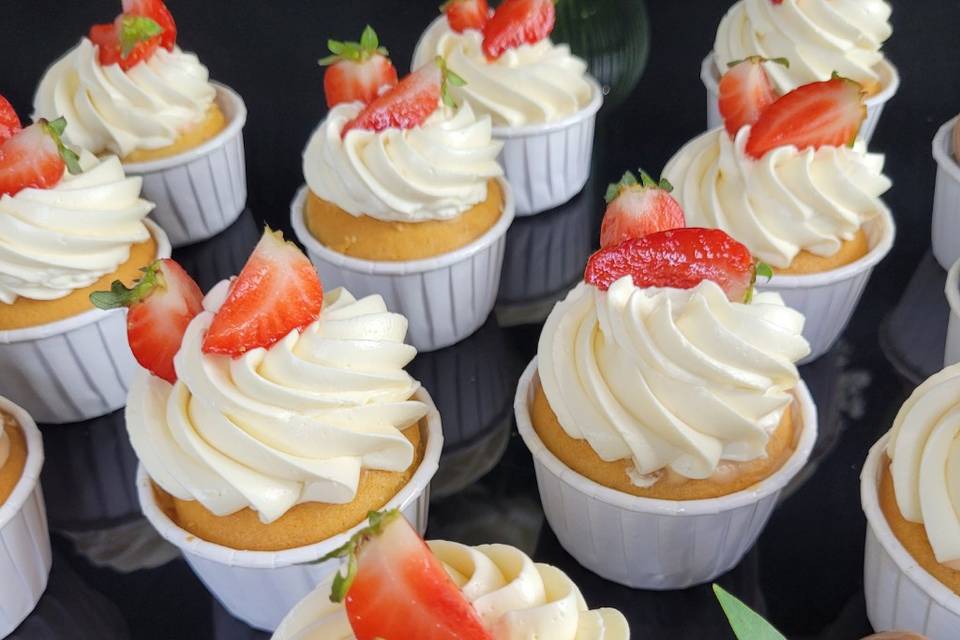 Cupcakes à la fraise