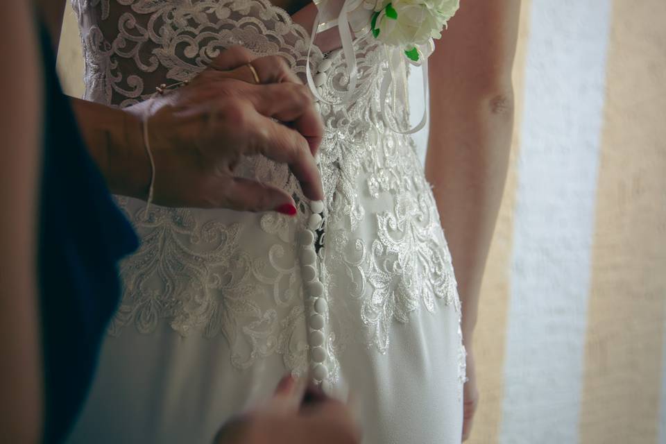 Préparatifs de la mariée