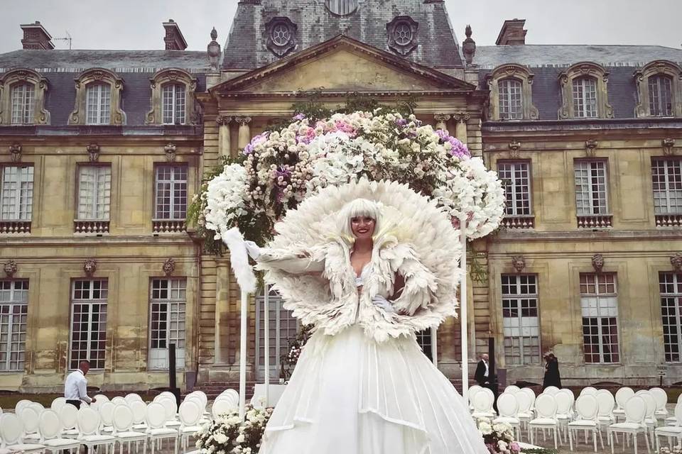 Animation mariage échassier