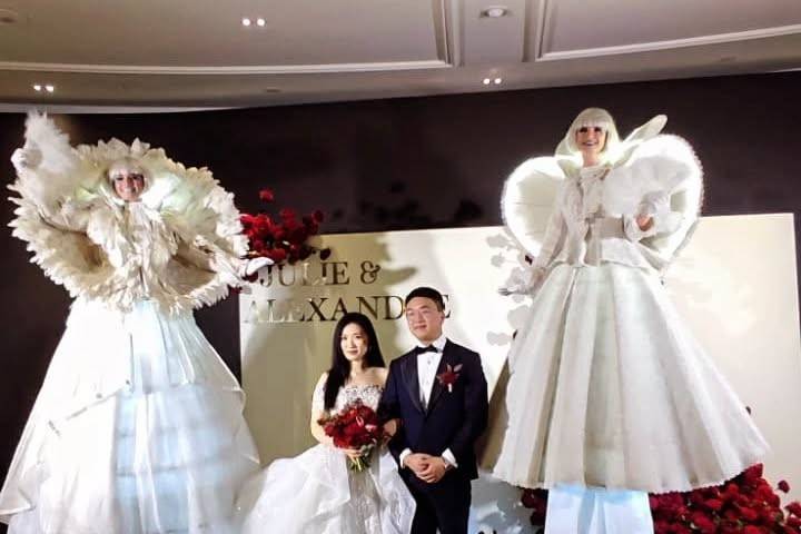 Mariage artistes spectacle