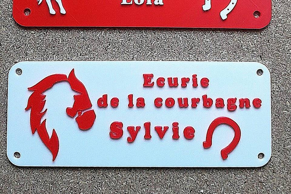 Plaque équitation