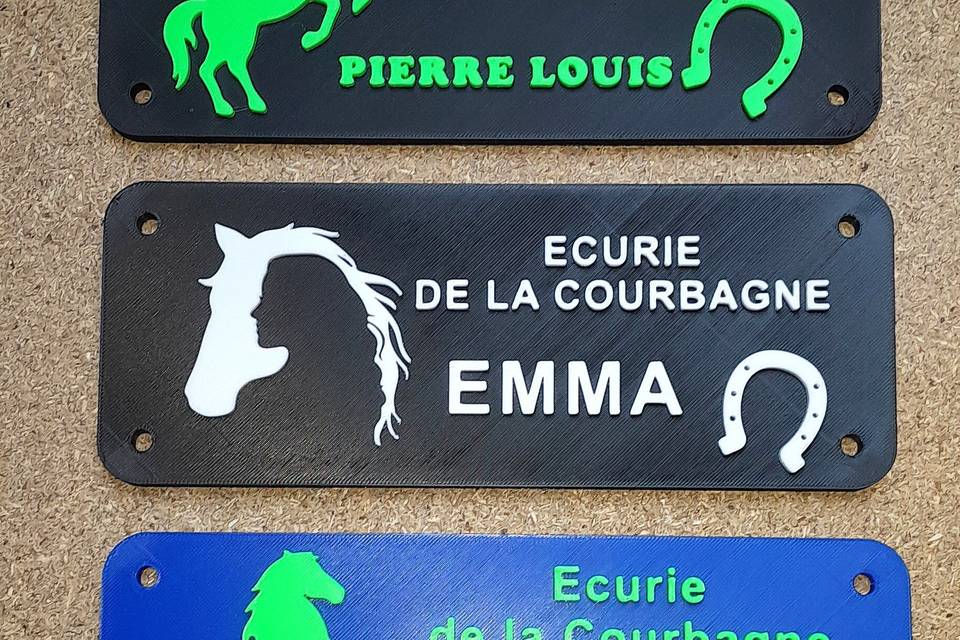 Plaque personnalisée
