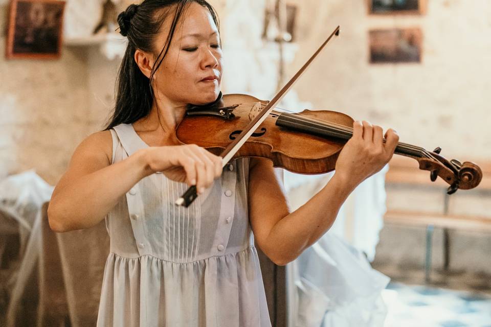 Violon à l'église