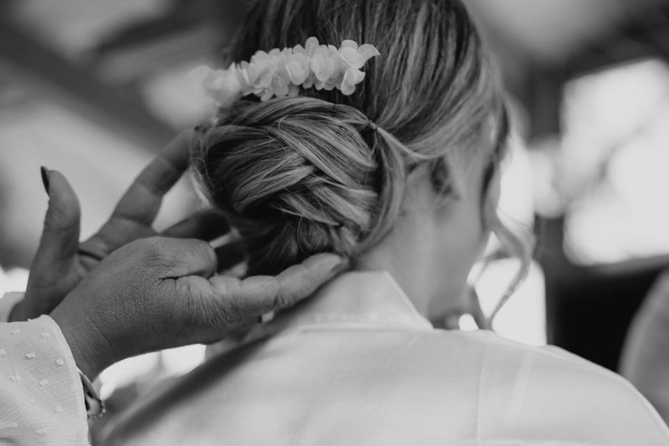 Coiffure de la mariée