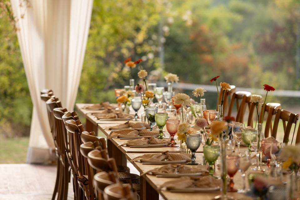 Table colorée