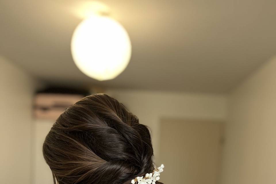 Chignon bas mariée