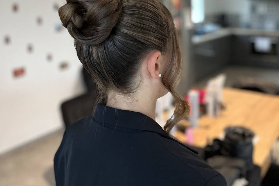 Chignon haut