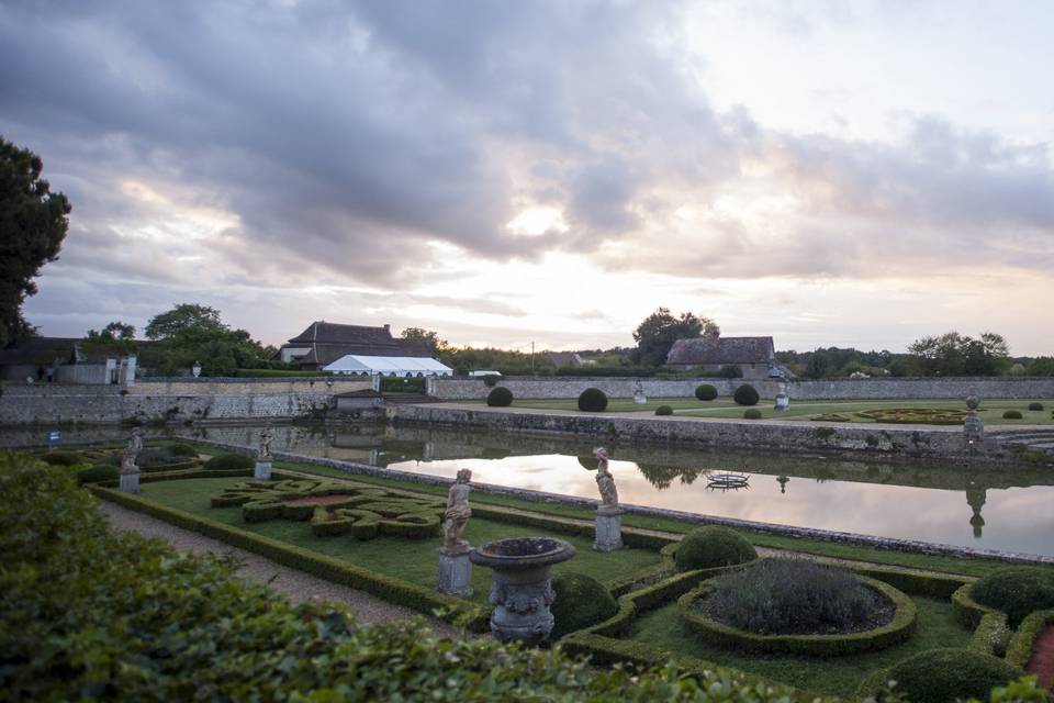 Vue terrasse et tente