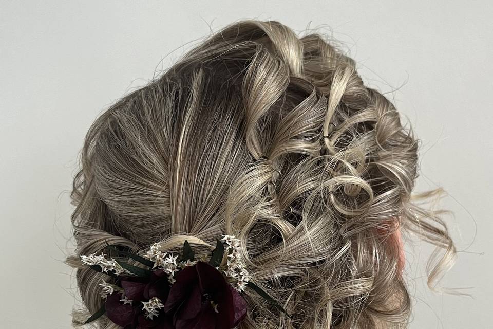 Emeline  chignon mariée