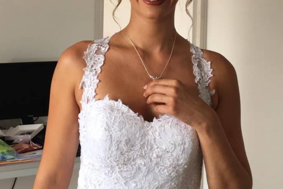 Céline chignon mariée