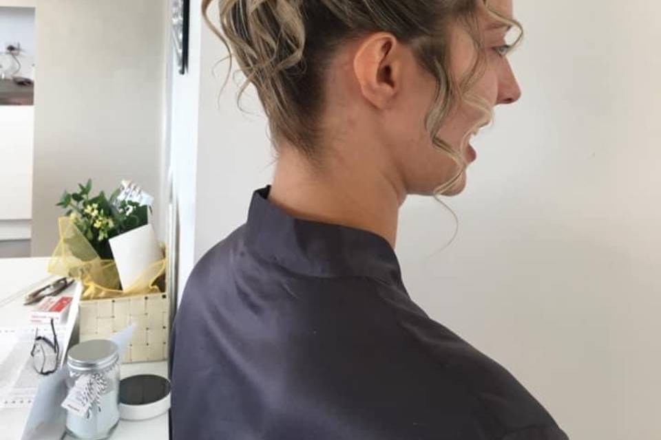 Céline chignon mariée