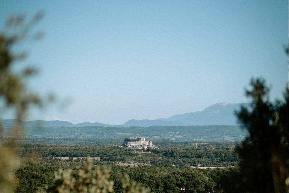 Vue sur le château de Grignan