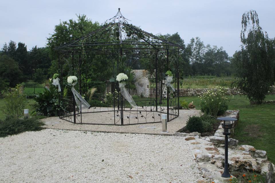 Le kiosque décoré