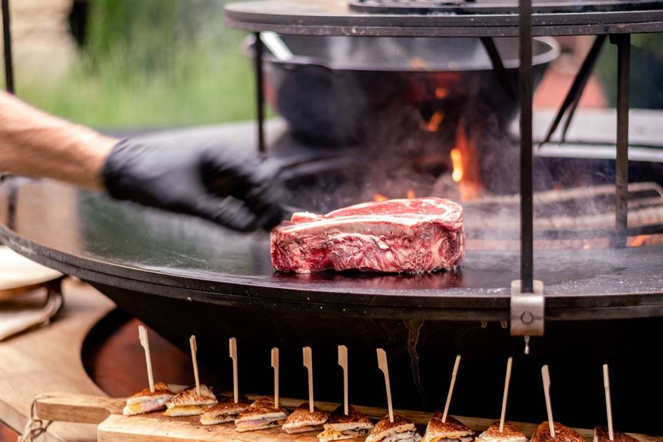 Croque truffe et cote de boeuf