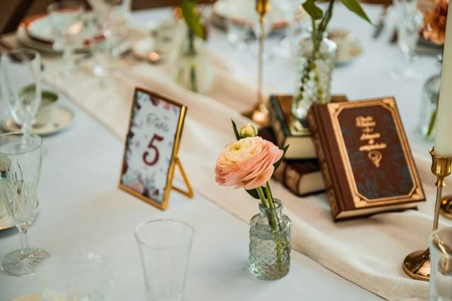 Détail table mariage