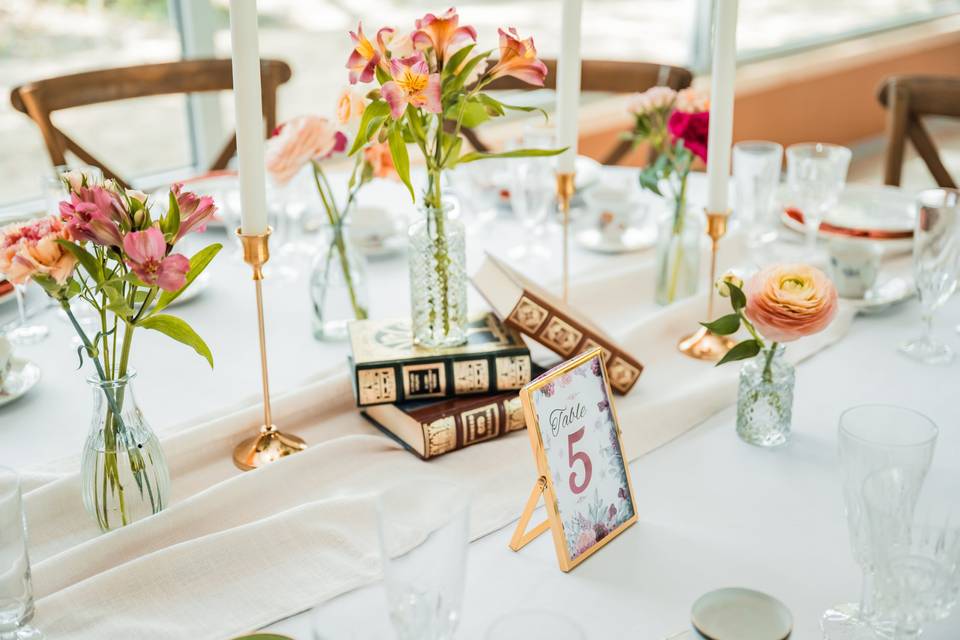 Détail table mariage