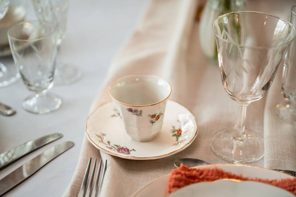 Détail table mariage