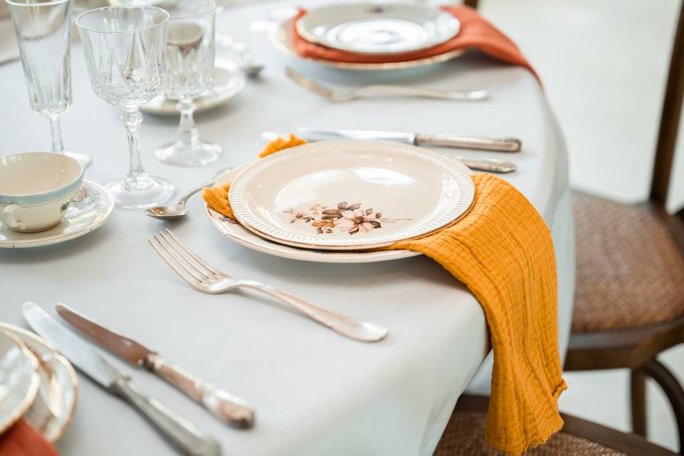 Détail table mariage