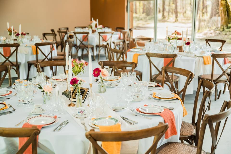 Détail table mariage