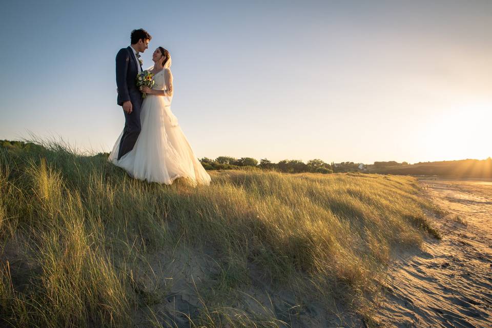 Photo couple bord de mer